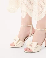 Valentino Bowow Sandal In Kidskin 95Mm - Image 7